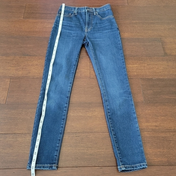 Everlane High Rise Skinny Ankle Length Stretch Denim Jeans Womens Size 23 Waist - Picture 11 of 11